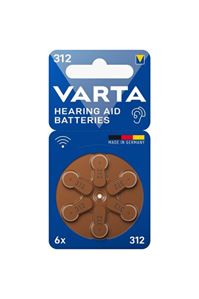 Varta 312 İşitme Cihazı Pili – 1.45V Çinko Hava – Cıvasız – Orijinal Almanya ...