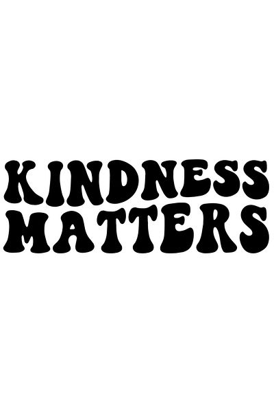 StoryGift Romania Sticker Autocolant 70CM Exterior cu mesaj in limba engleza despre bunatate "Kindness matters"