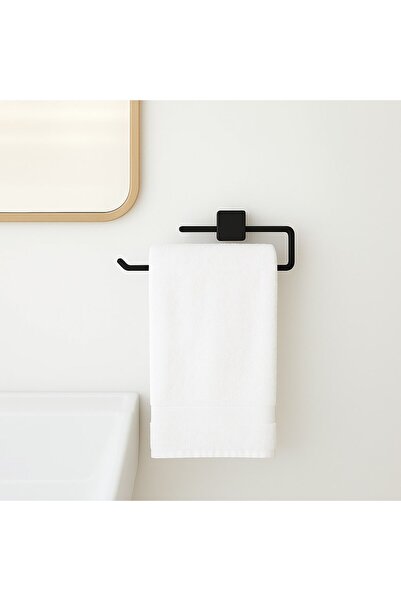 Sardıcı Adhesive Black Paper Towel Holder No Drilling with 3m Tape Remove Paste