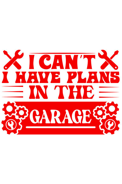 StoryGift Romania Sticker Exterior Pentru Cei Care Repara Lucruri Cu Mesajul "nu Pot, Am Planuri In Garaj" ,