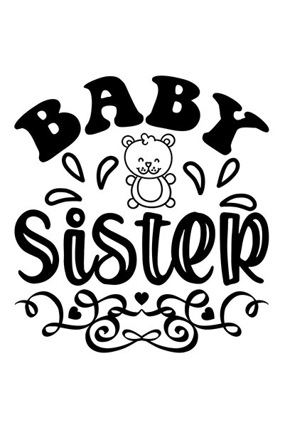 StoryGift Romania Sticker Autocolant 30CM Exterior pentru surioara iubita cu ...