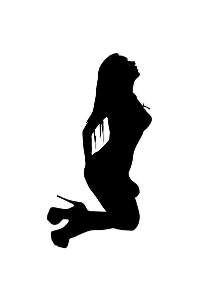 StoryGift Romania Sticker Adeziv 90CM Exterior cu o femeie sexy - pantofi , V...