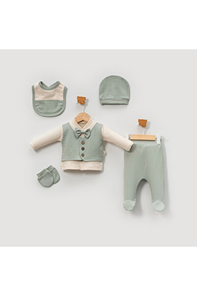 Belemir Kids مجموعة من 5 قطع للأطفال الأولاد مع ربطة عنق بأزرار