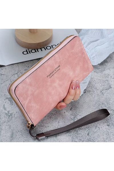 Weixier Original Korea, Stylish Women's Wallet with Zipper with Paper Money, Coin, Phone and Card Holder Compartments