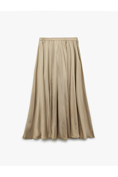 Koton Φούστα με καμπάνα με λεπτομέρεια από καουτσούκ στη μέση