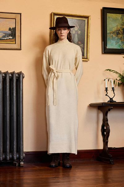 BE BLUE ROCHIE DE TRICOTA CREAM MOALE