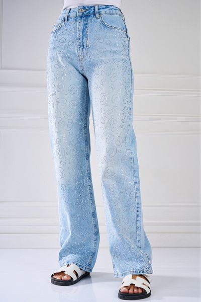 Joana Blugi Regular Fit Albastri Damanti