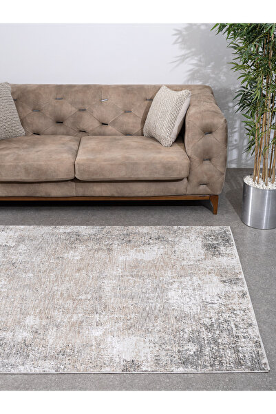 Viviana Home Smooth Modern Salon Halısı Mutfak Halısı Yolluk Yumuşak Halı Toz...