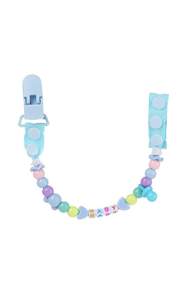 Factory Price - مشبك مصاصة بسيط من الخرز - أزرق