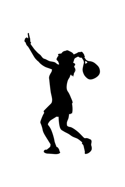 StoryGift Romania Sticker Adeziv 90CM Exterior cu o jucatoare de tenis care s...