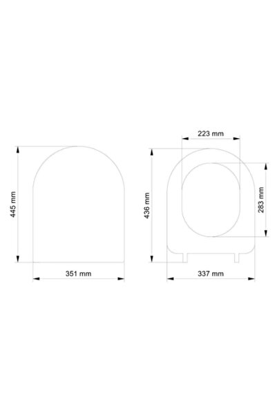 Visam MİMOZA Yavaş Kapanan Termoplast Klozet Kapağı 532-004 (ÜSTTEN SIKMA)