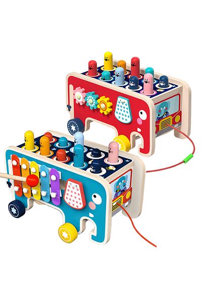 zola Centru de activitati multifunctional , Banc de lucru cu ciocanel, elefant cu activitati