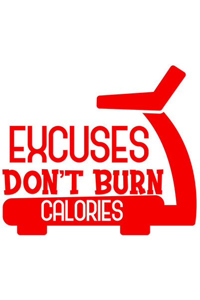 StoryGift Romania Sticker Exterior Cu Textul "scuzele Nu Ard Caloriile" - Ban...