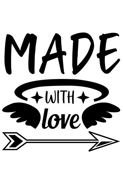 StoryGift Romania Sticker Eticheta 40CM Exterior cu stelute si textul "Made w...