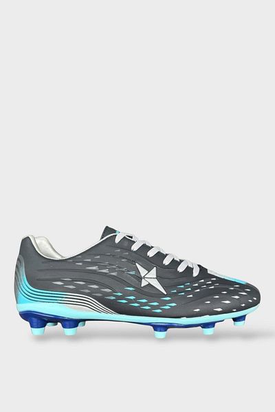 Liger Ανδρικά παπούτσια ποδοσφαίρου με σόλα TPU Astroturf Field Cleats ΣΚΟΥΡΟ ΜΠΛΕ - ΤΥΡΚΟΥΑΖ