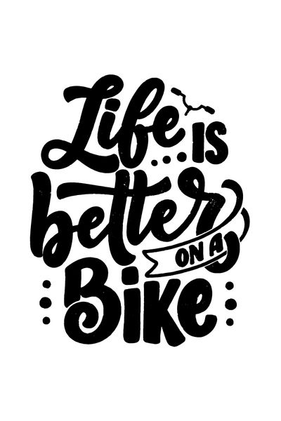StoryGift Romania Sticker Autocolant 70CM Exterior pentru pasionatii de ciclism cu mesaj in limba engleza "Life