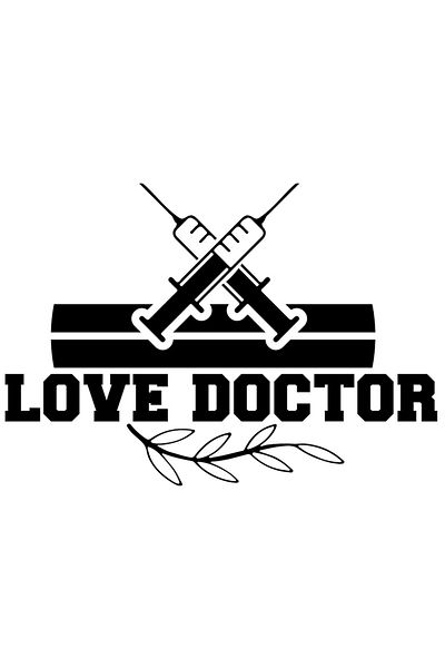 StoryGift Romania Sticker Exterior Cu 2 Seringi Si Textul "love Doctor" - Doctorul De Iubire Tratament , Vin