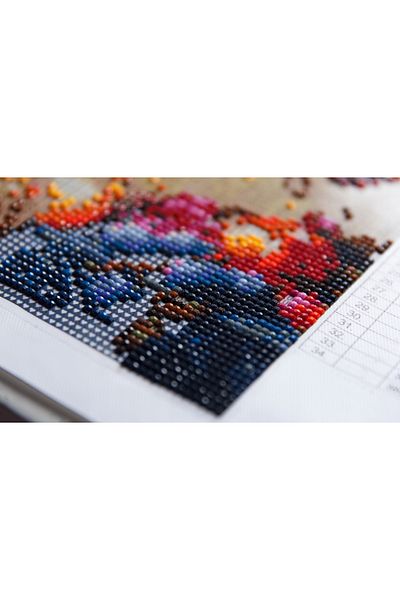 zola Goblen mozaic cu diamante, model catel multicolor, accesorii incluse, 30x30 cm