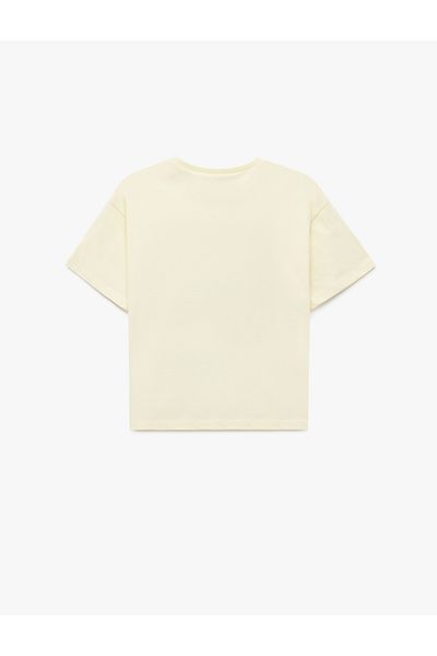 Koton Cotton Short Sleeve Crew Neck Printed T-Shirt