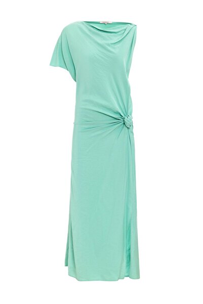 KAMEYA DEGAJE YAKA BÜRÜMCÜK ELBİSE 25S40780