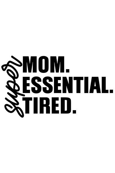 StoryGift Romania Sticker Exterior Cu Mesajul In Engleza "super Mom. Essentia...