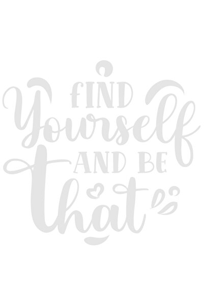 StoryGift Romania Sticker Autocolant 30CM Exterior cu mesaj care te indeamna sa te gasesti pe tine insuti si sa