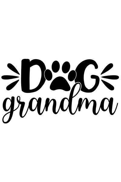 StoryGift Romania Sticker Adeziv 90CM Exterior cu labuta pentru o bunica iubitoare de caini - animale de compani