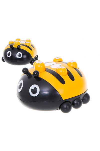 zola Interactive toy for babies, hand-eye coordination, ladybug pattern, yellow