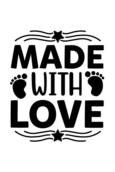 StoryGift Romania Sticker Eticheta 40CM Exterior cu stelute si textul "Made w...