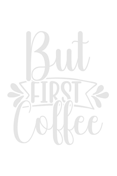 StoryGift Romania Sticker Autocolant 70CM Exterior pentru cei care nu se apuca de nimic fara sa bea o cafea inai