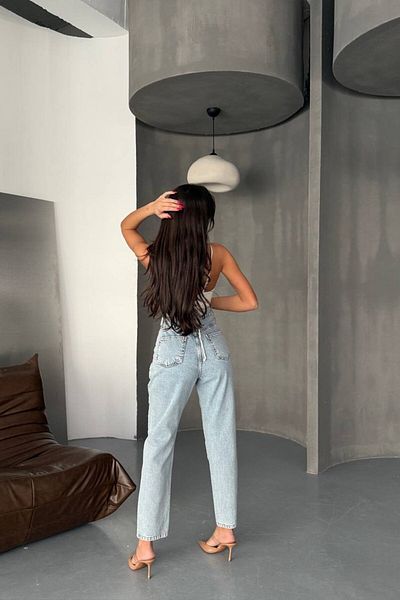 Joana Blugi Mom Fit Albastri Lorelei