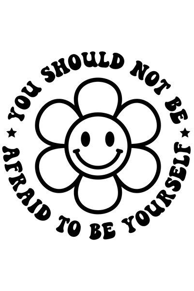 StoryGift Romania Sticker Adeziv 90CM Exterior cu o floare si un mesaj in eng...