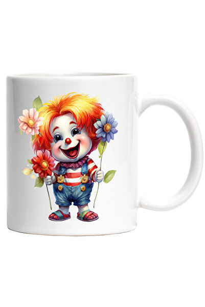 StoryGift Romania Cana cu un baietel clovn | joker | amuzant | comic | flori ...