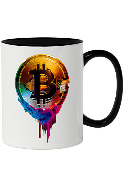 StoryGift Romania Cana Cu Bitcoin, Moneda, Crypto, Abstract, Financiar, Multi...