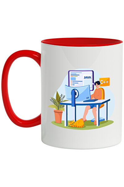 StoryGift Romania Cana Cu Pisica, Calculator, Programare, Java, C++, Multicol...