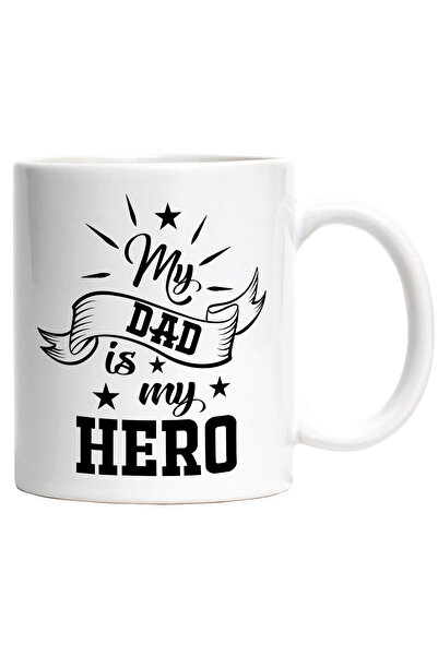 StoryGift Romania Cana cu Textul in Engleza My Dad is My Hero, Tata e Eroul M...