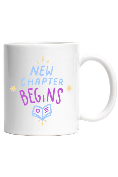 StoryGift Romania Mug With Text in English New Chapter Begins, New Chapter, B...