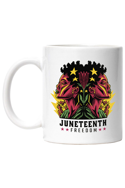 StoryGift Romania Cana a zecea Zi Națională a Independenței Libertate, Ziua Independenței Negrilor, Negru, Cu Maner Alb