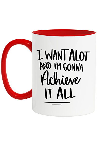 StoryGift Romania Cana cu mesajul "Vreau mult si voi realiza totul" - motivat...