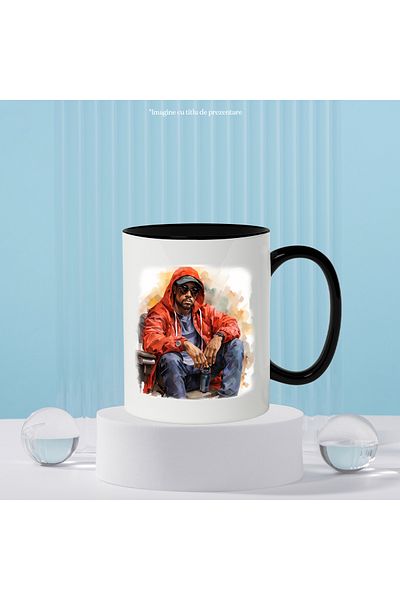 StoryGift Romania Mug With Nate Dogg, Rapper, Celebrity, Artist, Multicolor 330 ml, Ceramic with M, With ,STG