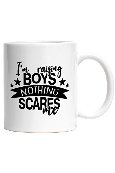 StoryGift Romania Cana cu Textul Amuzant in Engleza I'm Raising Boys Nothing ...