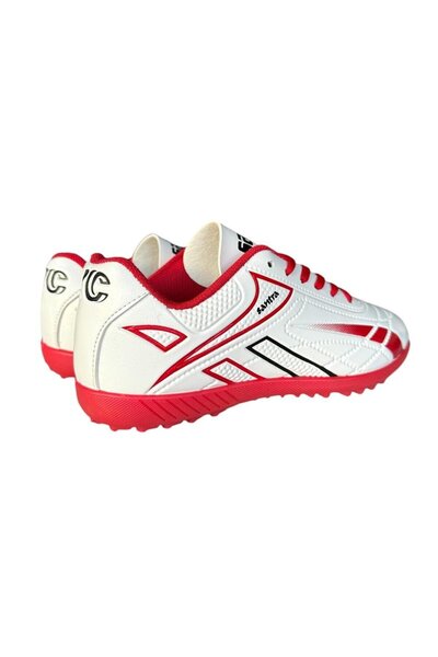 Liger Λευκά και κόκκινα ανδρικά παπούτσια ποδοσφαίρου Astroturf Field