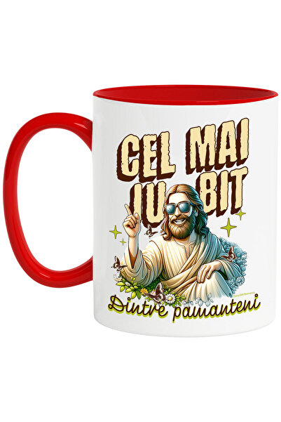 StoryGift Romania Cana cu Iisus Hristos Cu Ochelari De Soare Vesel Text Cel M...