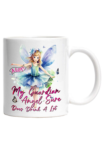 StoryGift Romania Cana cu o fetita zana cu mesajul "My guardian angel sure do...