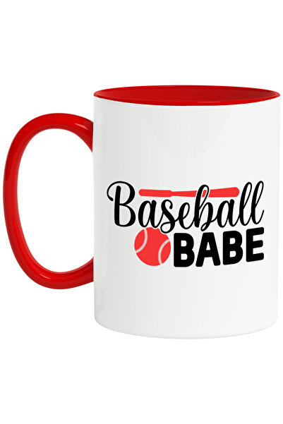 StoryGift Romania Cana cu minge si bata de baseball pentru o iubita care urmareste acest sport cu , Cu Maner Rosu
