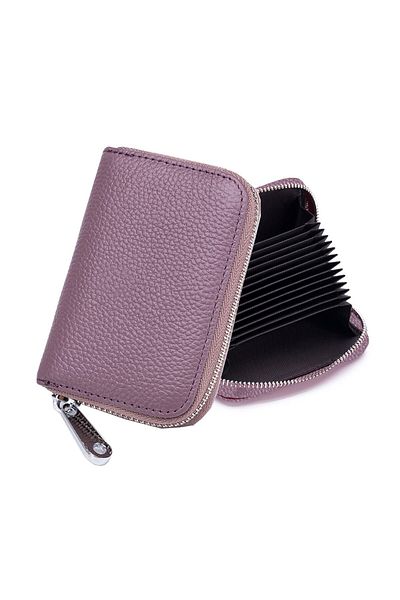 OEM Women's wallet, Vienod, RFID, Genuine leather, Purple