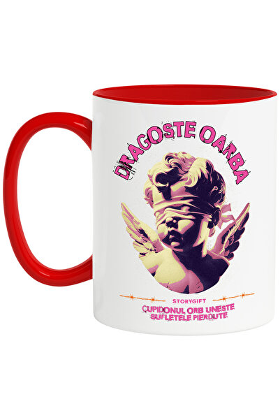 StoryGift Romania Cana Inger legat la ochii dragoste oarba cupidon, 330ml, Ce...