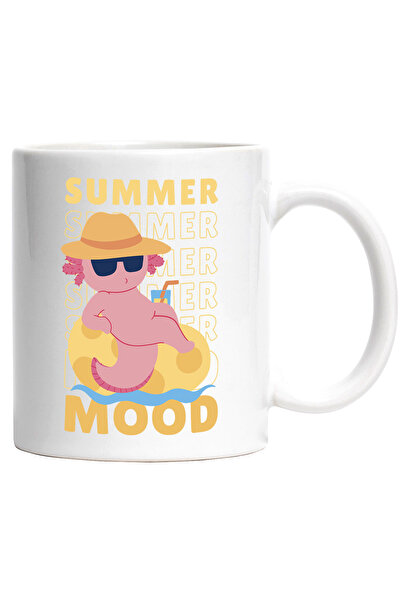 StoryGift Romania Cana Cu Mesaj In Engleza Summer Mood, Palarie, Axolotl, Mul...