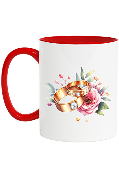 StoryGift Romania Cana cu 2 inele cu diamante, ilustratie, stelute, logodna, ...