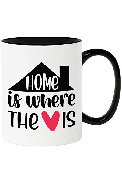 StoryGift Romania Cana cu un acoperis si mesajul "Home is where the love is" ...